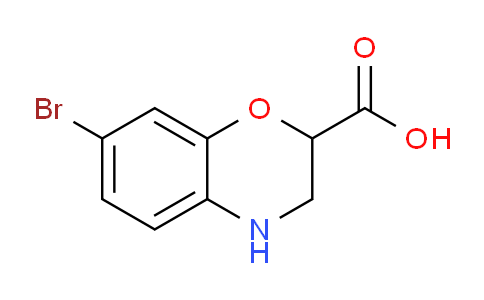 CAS No. 1782770-61-9, 7-Bromo-3,4-dihydro-2H-benzo[b][1,4]oxazine-2-carboxylic acid