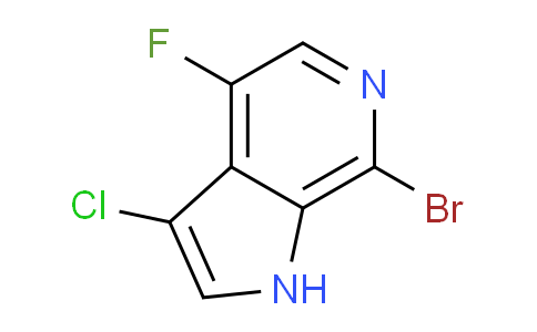 CAS No. 1190311-17-1, 7-Bromo-3-chloro-4-fluoro-1H-pyrrolo[2,3-c]pyridine