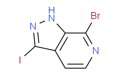 CAS No. 1357946-18-9, 7-Bromo-3-iodo-1H-pyrazolo[3,4-c]pyridine