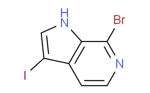 CAS No. 1190318-20-7, 7-Bromo-3-iodo-1H-pyrrolo[2,3-c]pyridine