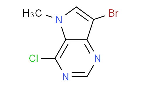 CAS No. 1255939-58-2, 7-Bromo-4-chloro-5-methyl-5H-pyrrolo[3,2-d]pyrimidine