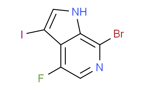 CAS No. 1190320-82-1, 7-Bromo-4-fluoro-3-iodo-1H-pyrrolo[2,3-c]pyridine