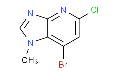 CAS No. 1823927-87-2, 7-Bromo-5-chloro-1-methyl-1H-imidazo[4,5-b]pyridine