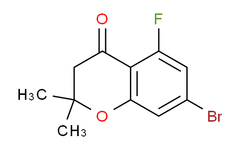 CAS No. 1427501-50-5, 7-Bromo-5-fluoro-2,2-dimethylchroman-4-one