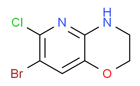 CAS No. 1824056-34-9, 7-Bromo-6-chloro-3,4-dihydro-2H-pyrido[3,2-b][1,4]oxazine