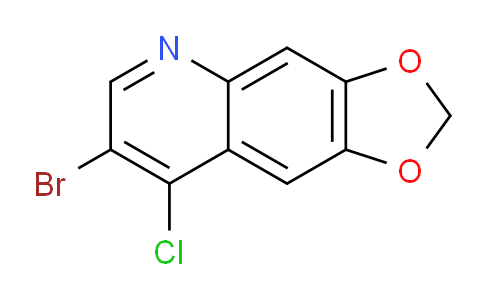 CAS No. 1402224-61-6, 7-Bromo-8-chloro-[1,3]dioxolo[4,5-g]quinoline