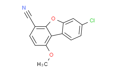 CAS No. 1956366-41-8, 7-Chloro-1-methoxydibenzo[b,d]furan-4-carbonitrile
