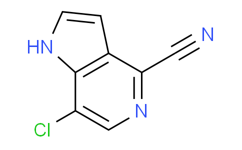 CAS No. 1082040-97-8, 7-Chloro-1H-pyrrolo[3,2-c]pyridine-4-carbonitrile