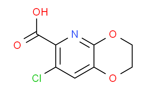 CAS No. 877177-32-7, 7-Chloro-2,3-dihydro-[1,4]dioxino[2,3-b]pyridine-6-carboxylic acid