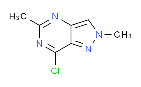 CAS No. 1394021-13-6, 7-Chloro-2,5-dimethyl-2H-pyrazolo[4,3-d]pyrimidine