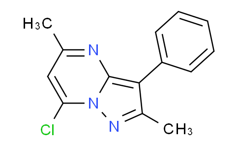 CAS No. 1144449-18-2, 7-Chloro-2,5-dimethyl-3-phenylpyrazolo[1,5-a]pyrimidine