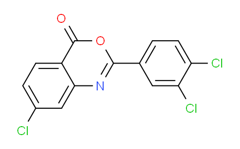 CAS No. 332033-38-2, 7-Chloro-2-(3,4-dichlorophenyl)-4H-benzo[d][1,3]oxazin-4-one
