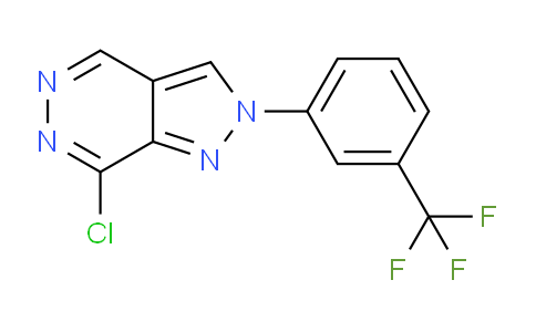 CAS No. 1956379-80-8, 7-Chloro-2-(3-(trifluoromethyl)phenyl)-2H-pyrazolo[3,4-d]pyridazine
