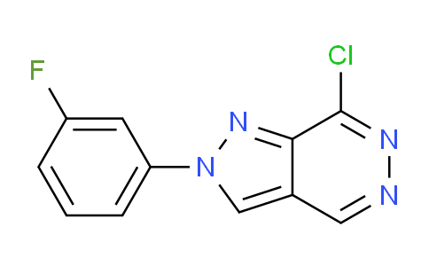 CAS No. 1956379-51-3, 7-Chloro-2-(3-fluorophenyl)-2H-pyrazolo[3,4-d]pyridazine