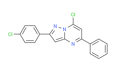 CAS No. 889939-44-0, 7-Chloro-2-(4-chlorophenyl)-5-phenylpyrazolo[1,5-a]pyrimidine