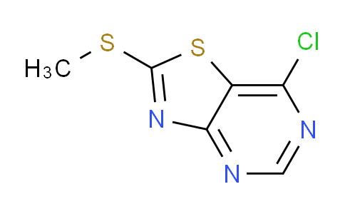 CAS No. 119011-56-2, 7-Chloro-2-(methylthio)thiazolo[4,5-d]pyrimidine