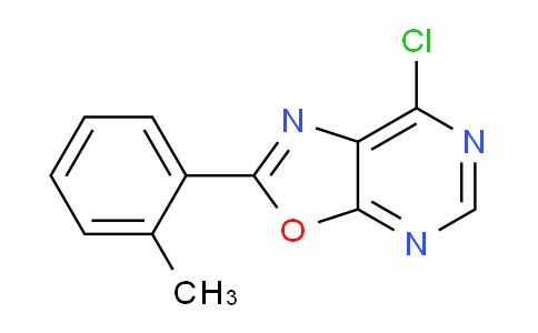 CAS No. 1018053-24-1, 7-Chloro-2-(o-tolyl)oxazolo[5,4-d]pyrimidine