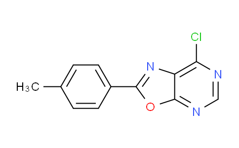 CAS No. 1018142-92-1, 7-Chloro-2-(p-tolyl)oxazolo[5,4-d]pyrimidine