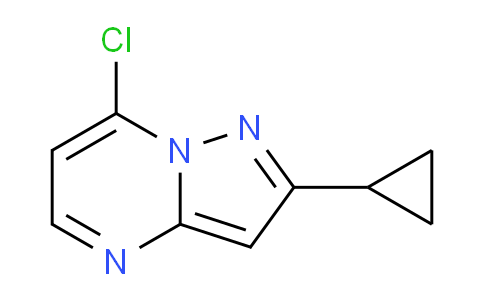 CAS No. 1187875-93-9, 7-Chloro-2-cyclopropylpyrazolo[1,5-a]pyrimidine