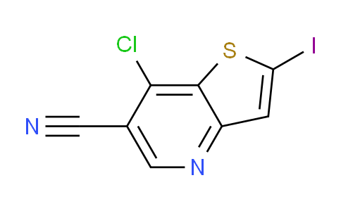 CAS No. 700844-17-3, 7-Chloro-2-iodothieno[3,2-b]pyridine-6-carbonitrile