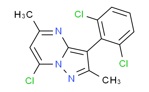 CAS No. 332179-73-4, 7-Chloro-3-(2,6-dichlorophenyl)-2,5-dimethylpyrazolo[1,5-a]pyrimidine