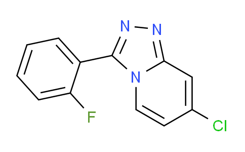 CAS No. 1019918-45-6, 7-Chloro-3-(2-fluorophenyl)-[1,2,4]triazolo[4,3-a]pyridine