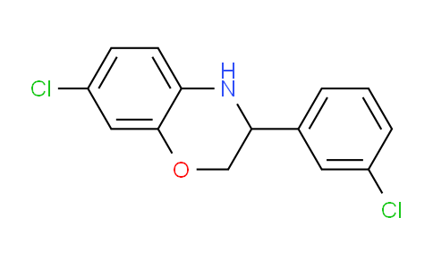 CAS No. 1173183-93-1, 7-Chloro-3-(3-chlorophenyl)-3,4-dihydro-2H-benzo[b][1,4]oxazine