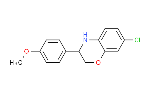 CAS No. 1713714-11-4, 7-Chloro-3-(4-methoxyphenyl)-3,4-dihydro-2H-benzo[b][1,4]oxazine