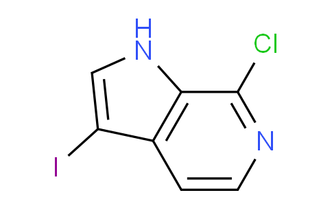 CAS No. 1190314-63-6, 7-Chloro-3-iodo-1H-pyrrolo[2,3-c]pyridine