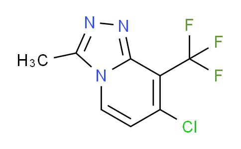 CAS No. 1374667-55-6, 7-Chloro-3-methyl-8-(trifluoromethyl)-[1,2,4]triazolo[4,3-a]pyridine