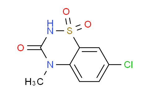 CAS No. 5790-71-6, 7-Chloro-4-methyl-2H-1,2,4-benzothiadiazin-3(4H)-on-1,1-dioxide