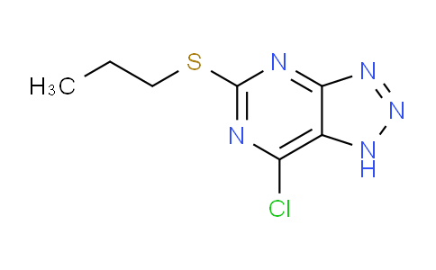 CAS No. 339286-31-6, 7-Chloro-5-(propylthio)-1H-[1,2,3]triazolo[4,5-d]pyrimidine