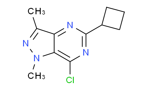 CAS No. 1239783-12-0, 7-Chloro-5-cyclobutyl-1,3-dimethyl-1H-pyrazolo[4,3-d]pyrimidine