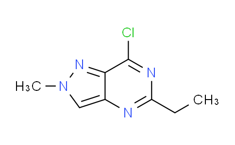 CAS No. 1394024-12-4, 7-Chloro-5-ethyl-2-methyl-2H-pyrazolo[4,3-d]pyrimidine