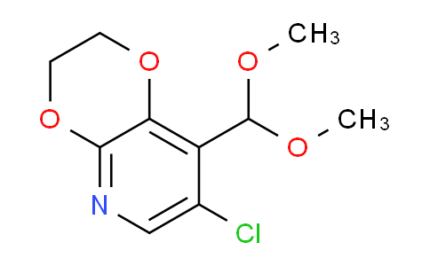 CAS No. 1346446-96-5, 7-Chloro-8-(dimethoxymethyl)-2,3-dihydro-[1,4]dioxino[2,3-b]pyridine