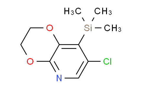 CAS No. 1305324-58-6, 7-Chloro-8-(trimethylsilyl)-2,3-dihydro-[1,4]dioxino[2,3-b]pyridine