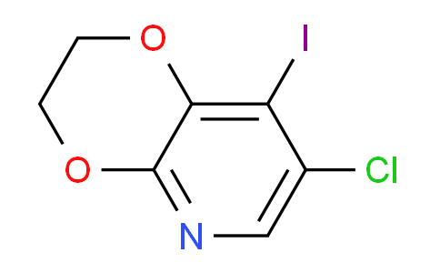 CAS No. 1305324-52-0, 7-Chloro-8-iodo-2,3-dihydro-[1,4]dioxino[2,3-b]pyridine
