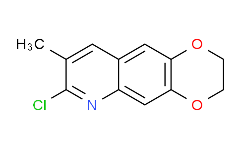 CAS No. 183968-31-2, 7-Chloro-8-methyl-2,3-dihydro-[1,4]dioxino[2,3-g]quinoline