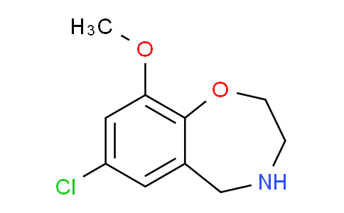 CAS No. 1708370-83-5, 7-Chloro-9-methoxy-2,3,4,5-tetrahydrobenzo[f][1,4]oxazepine