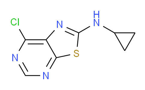 CAS No. 1774904-38-9, 7-Chloro-N-cyclopropylthiazolo[5,4-d]pyrimidin-2-amine
