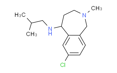CAS No. 1708168-13-1, 7-Chloro-N-isobutyl-2-methyl-2,3,4,5-tetrahydro-1H-benzo[c]azepin-5-amine
