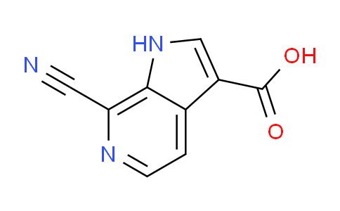 CAS No. 1190318-42-3, 7-Cyano-1H-pyrrolo[2,3-c]pyridine-3-carboxylic acid