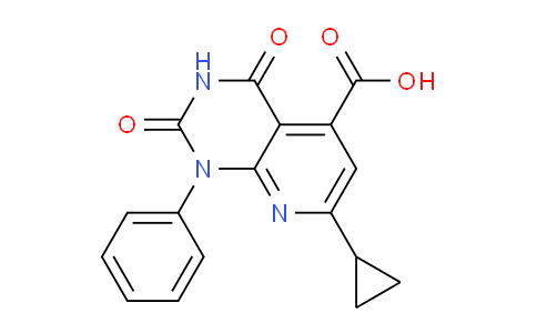 CAS No. 1217862-38-8, 7-Cyclopropyl-2,4-dioxo-1-phenyl-1,2,3,4-tetrahydropyrido[2,3-d]pyrimidine-5-carboxylic acid