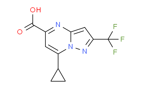 CAS No. 1781023-09-3, 7-Cyclopropyl-2-(trifluoromethyl)pyrazolo[1,5-a]pyrimidine-5-carboxylic acid