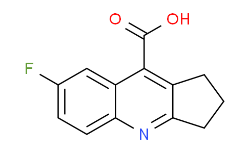 CAS No. 3833-84-9, 7-Fluoro-2,3-dihydro-1H-cyclopenta[b]quinoline-9-carboxylic acid