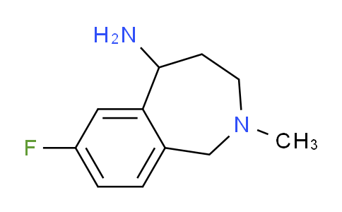 CAS No. 1707679-58-0, 7-Fluoro-2-methyl-2,3,4,5-tetrahydro-1H-benzo[c]azepin-5-amine