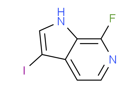 CAS No. 1190321-05-1, 7-Fluoro-3-iodo-1H-pyrrolo[2,3-c]pyridine