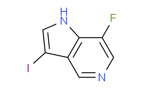 CAS No. 1190320-13-8, 7-Fluoro-3-iodo-1H-pyrrolo[3,2-c]pyridine
