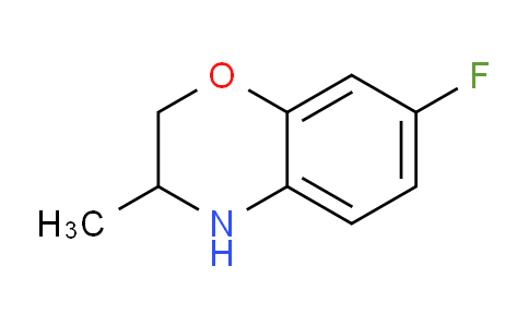 CAS No. 61382-42-1, 7-Fluoro-3-methyl-3,4-dihydro-2H-benzo[b][1,4]oxazine