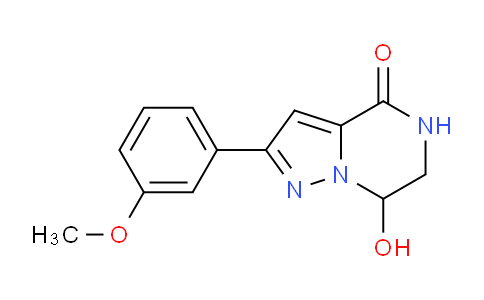 CAS No. 1622069-61-7, 7-Hydroxy-2-(3-methoxyphenyl)-6,7-dihydropyrazolo[1,5-a]pyrazin-4(5H)-one